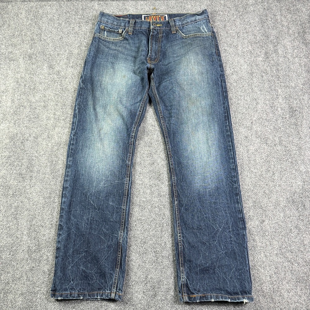 Vintage Levis 514 The Original Slim Straight Jeans Mens 34x30 Distressed 2002